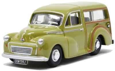 OXFORD DIECAST | MORRIS TRAVELLER LIMEFLOWER 1971 | 1:76