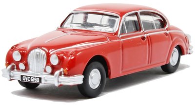 OXFORD DIECAST | JAGUAR MKII (ROOD) 1966 | 1:76