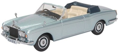 OXFORD DIECAST | ROLLS ROYCE CORNICHE MPW OPEN (SILVER BLUE) 1971 | 1:43