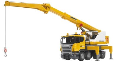 BRUDER - SCANIA ZWARE TELESCOOP LIEBHERR KRAANWAGEN - 1:16