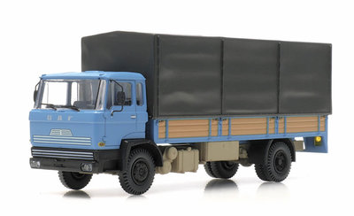 ARTITEC | DAF KANTELCABINE 1970 OPEN BAK HUIF BLAUW (READY MADE) | 1:87