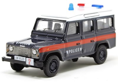 OXFORD DIECAST | LAND ROVER DEFENDER 110 LWB STATION 'HONG KONG POLICE' | 1:76