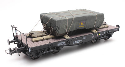 ARTITEC | LADING NMBS TRANSPORTKIST MET DEKZEIL (READY-MADE) | 1:87 