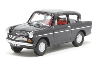 OXFORD DIECAST | FORD ANGLIA 105E (ZWART) | 1:76