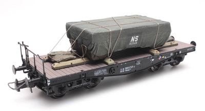 ARTITEC | LADING NS TRANSPORTKIST MET DEKZEIL (READY-MADE) | 1:87 