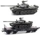 ARTITEC | T-55A NVA EISENBAHNTRANSPORT DDR (READY MADE) | 1:87_