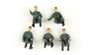 PMA | GERMAN VEHICLE RIDERS B (ZUGKRAFTWAGEN) 5 STUKS | 1:72_