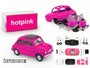 BRUMM | FIAT 500F PREPAINT HOTPINK ZELFBOUWKIT (40 ONDERDELEN) LIM.ED. | 1:43_