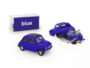 BRUMM | FIAT 500F PREPAINT BLAUW ZELFBOUWKIT (40 ONDERDELEN) LIM.ED. | 1:43_