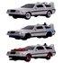 JADA | NANO HOLLYWOOD RIDES 'BACK TO THE FUTURE' TIME MACHINE 3 CAR SET DELOREAN DMC | 1:65 INCH_