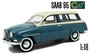 CULT MODELS | SAAB 95 STATION WAGEN WIT/BLAUW 1963 LIM.ED. | 1:18_