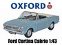 OXFORD DIECAST | FORD CORTINA MKII CONVERTIBLE OPEN 1966 | 1:43_