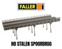 FALLER | STEEL RAILWAY BRIDGE FOR DOUBLE TRACK | 1:87_