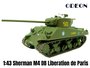 ODEON | M4 SHERMAN 2EME DIVISION BLINDEE - LIBERATION DE PARIS | 1:43_