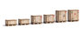 BUSCH | WOODEN CRATES PALLETS 6 PCS (REAL WOOD) | 1:87_