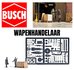 BUSCH | WAPENHANDELAARS (MET HOUTEN KIST EN FIGUREN) ACTION SET | 1:87_