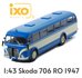 IXO | SKODA 706 RO (BLUE/CREME) 1947 | 1:43_