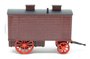 OXFORD DIECAST | LIVING WAGON (KERMIS/CIRCUS WOONWAGEN) MAROON/RED | 1:76_