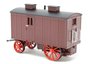 OXFORD DIECAST | LIVING WAGON (KERMIS/CIRCUS WOONWAGEN) MAROON/RED | 1:76_