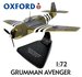 OXFORD DIECAST | GRUMMAN AVENGER J2490 '855 SQD HAWKINGE FAA JUNE 1944' | 1:72_
