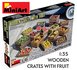 MINIART | WOODEN CRATES WITH FRUIT (DIORAMA & ACCESSOIRES SERIES) | 1:35_