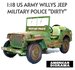 AMERICAN DIORAMA | WILLYS JEEP MB MILITARY POLICE US ARMY (DIRTY VERSION) | 1:18_