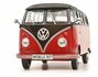 SCHUCO |  VW T1B VOLKSWAGEN SAMBA ZWART/ROOD 1951 | 1:32_