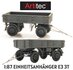 ARTITEC | EINHEITSANHANGER E3 3T GRAU (READY-MADE) | 1:87_