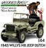 GREENLIGHTS | WILLYS MB JEEP 1945 NORMAN ROCKWELL SERIES 4 ROYAL NETHERLANDS ARMY LIM.ED. | 1:64_
