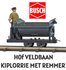 BUSCH | KIPLORRIE MET REMMERFIGUUR BUSCH FELDBAHN | 1:87_