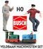 BUSCH | MACHINISTEN FIGUREN SET (LOKFÜHRER SET) BUSCH FELDBAHN | 1:87_