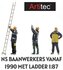 ARTITEC | NS BAANWERKERS VANAF 1990 MET LADDER (READY-MADE) | 1:87_