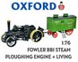 OXFORD | FOWLER PLOUGH STEAM ENGINE No15222 BRISTOL  ROVER + LIVING | 1:76_