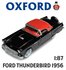 OXFORD | FORD THUNDERBIRD 1956 (RAVEN BLACK/FIESTA RED)  | 1:87_