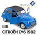 SOLIDO | CITROEN 2 CV6 BLAUW 1982  | 1:18_