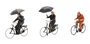 ARTITEC | FIETSERS IN REGEN 3 FIGUREN (READY-MADE) | 1:87_