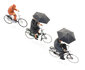 ARTITEC | FIETSERS IN REGEN 3 FIGUREN (READY-MADE) | 1:87_