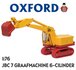 OXFORD | JCB 7 GRAAFMACHINE MET RUPSBANDEN | 1:76_