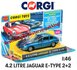 CORGI | AGUAR 4.2 LITRE E-TYPE 'BESCHADIGDE VERPAKKING'  (CLASSIC SERIES) | 1:46_