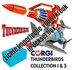 CORGI | LICHTBESCHADIGDE BOX! THUNDERBIRDS F.A.B. COLLECTION THUNDERBIRD 1 EN 3 CLASSIC TV SERIES 60 YEARS | 1:373/480_