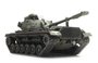 ARTITEC - M48A2 Gelboliv voor treintransport Bundeswehr (kant en klaar model) - 1:87 _