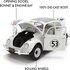 JADA | HERBIE VOLKSWAGEN BEETLE (KEVER) THE LOVE BUG NR 53 MET BANDENREK | 1:24_