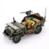 CARARAMA | WILLYS JEEP US ARMY 'WITH FIGURE AND GUN' 1944 | 1:43_