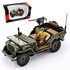 CARARAMA | WILLYS JEEP US ARMY 'WITH FIGURE AND GUN' 1944 | 1:43_