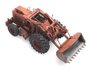 ARTITEC | BISCHOFF POLYTRAC MET SHOVEL, ORANJE (READY-MADE) | 1:87_